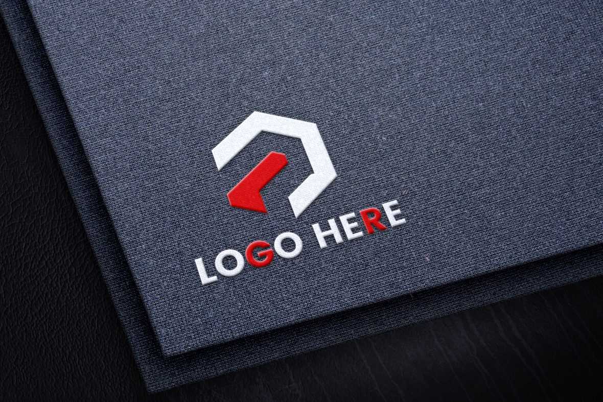Realistic Logo Mockup On Fabric