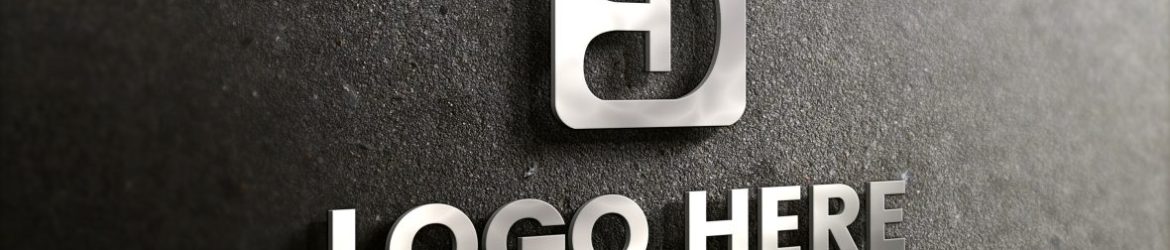 Realistic Silver 3D Mockup For Logo