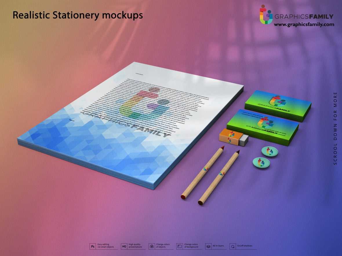 Realistic Stationery Mockups