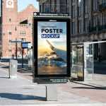 Realistic Street Sign Advertisement Mockup
