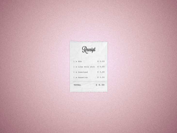 Receipt Template