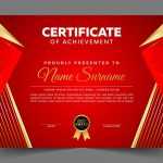 Red and Gold Modern Diploma Template