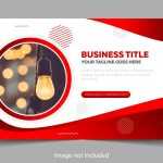 Red Business Cover Template for Facebook