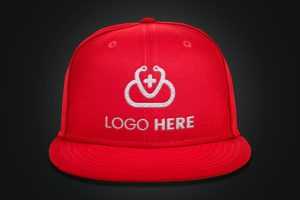 Red Cap Logo Mockup