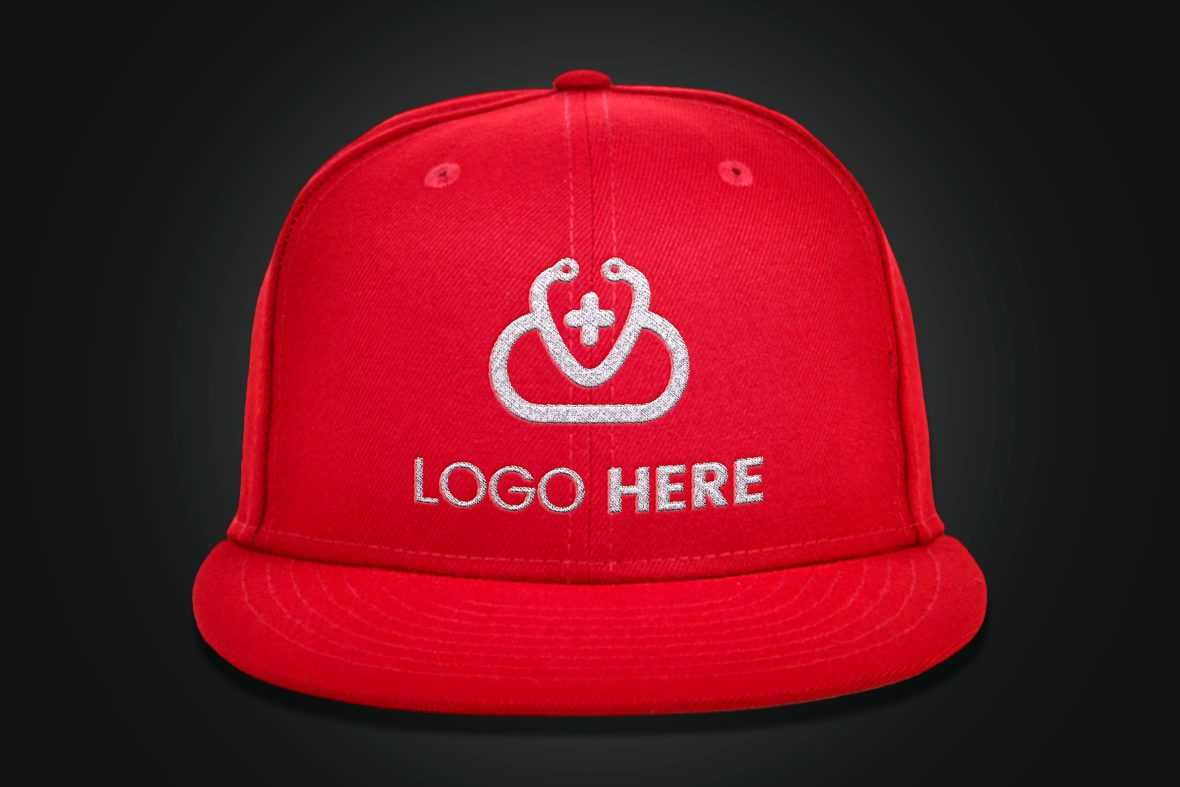 Red Cap Logo Mockup