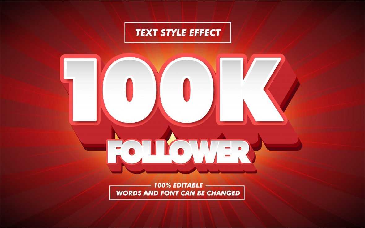 Red Silver Elegant Bold Text Effect