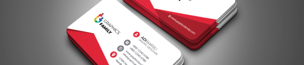 Red Triangle Corporate Business Card, Name Card Template