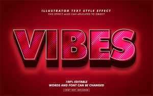 Red Vibes Text Effect