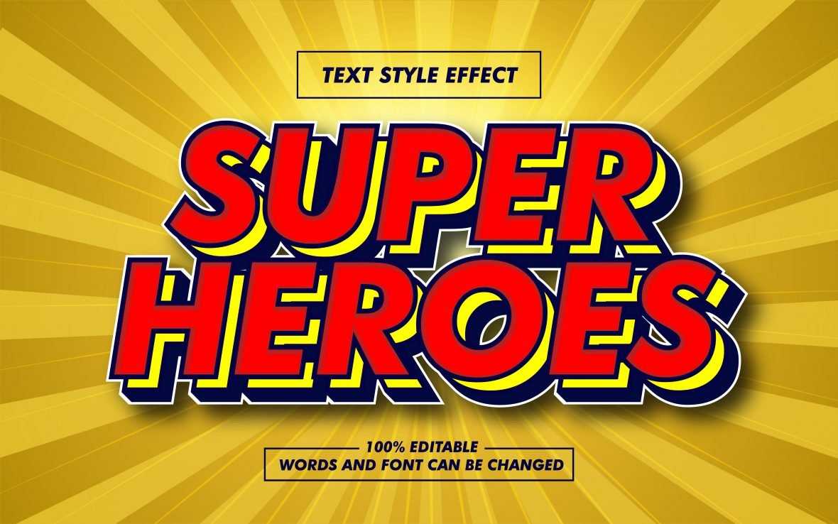 Red Vintage Layer Text Effect