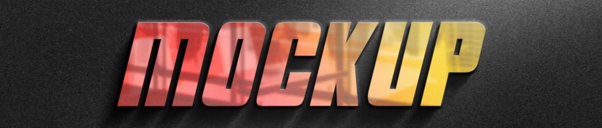 Reflection Glass Logo Mockup