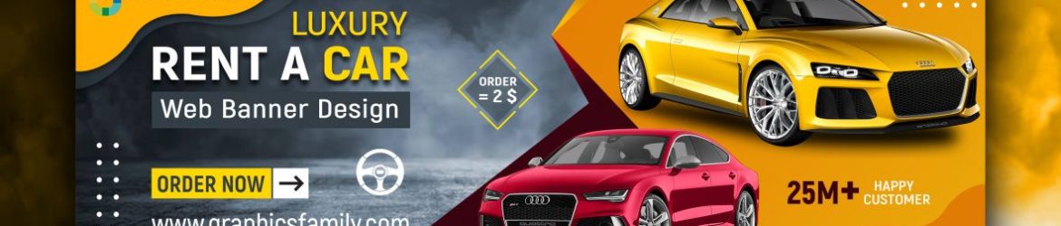 Rent a Car Professional Web Banner Design Rent a Car Professional Web Banner Design