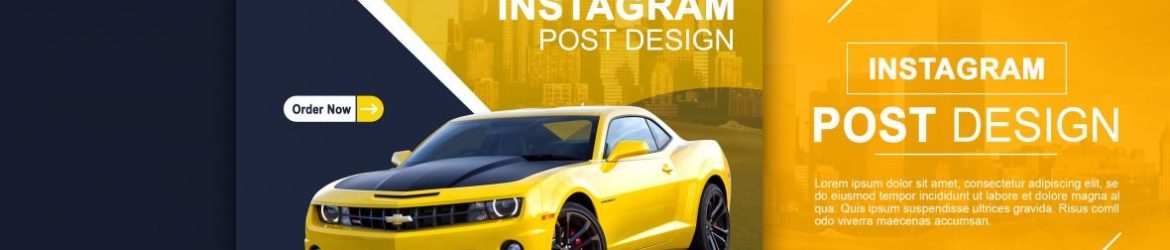 Rent Car For Social Media Instagram Post Banner Design