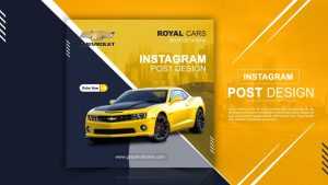 Rent Car For Social Media Instagram Post Banner Design