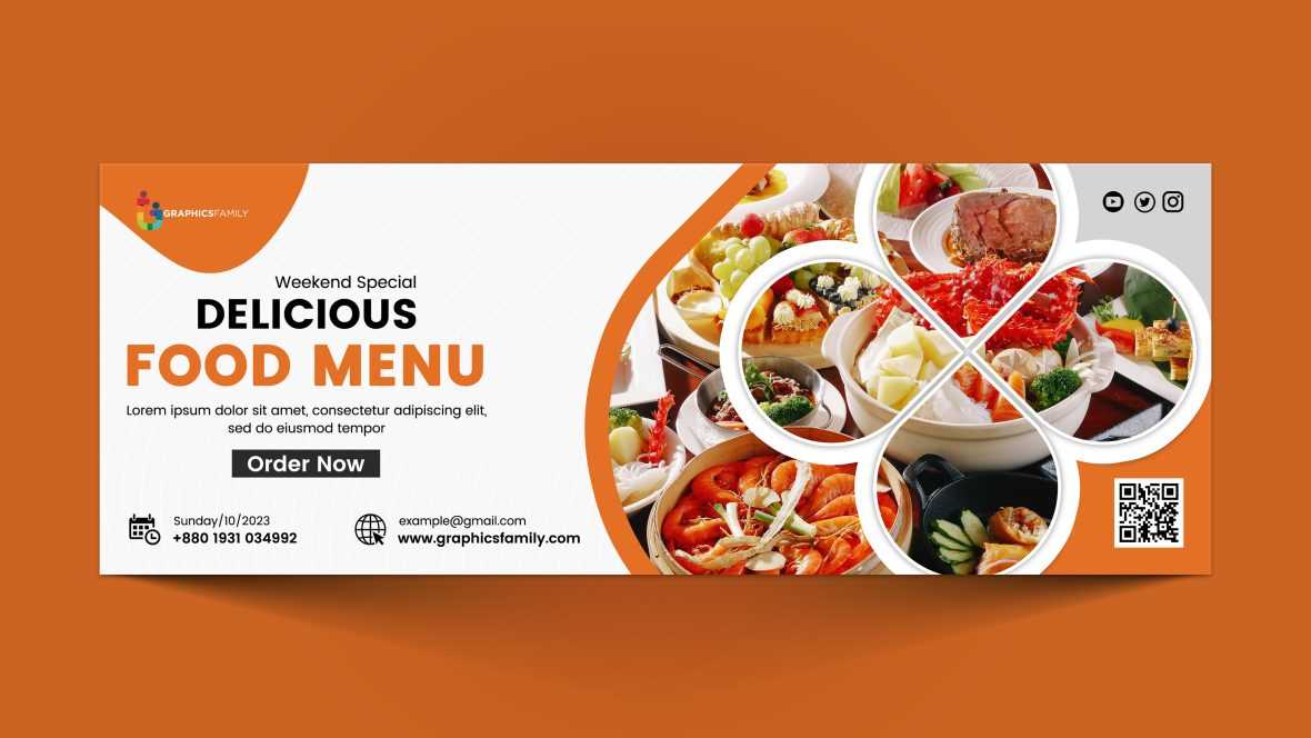 Restaurant Food Promotion Facebook Cover Design