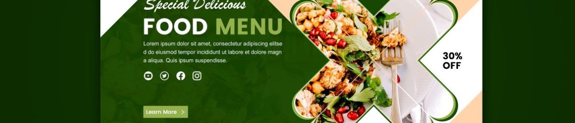 Restaurant Food Web Banner Design