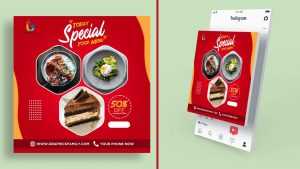 Restaurant Instagram Post Design