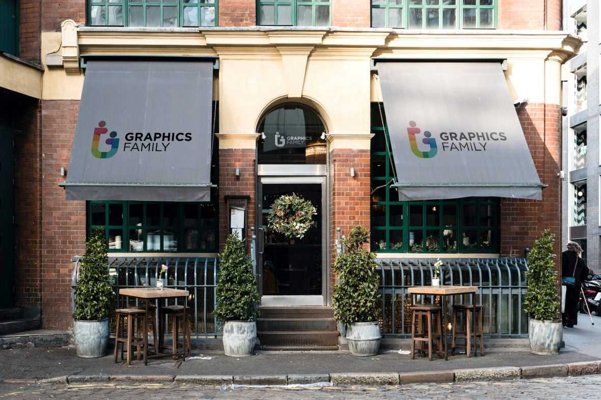 Restaurant Outside Mockup