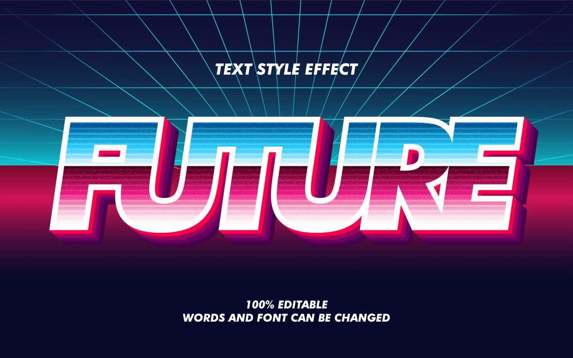 Retro Color Text Effect