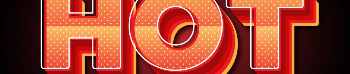 Retro Hot Orange Text Effect Retro Hot Orange Text Effect