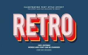 Retro Layer Text Effect