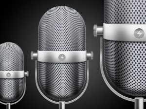 Retro Microphone PSD