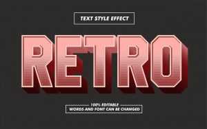 Retro Style Pink Text Effect
