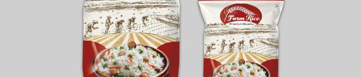 Rice Bag Packaging Design in Photoshop Product Label Design