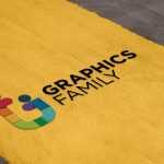 Road Paint Logo Mockup