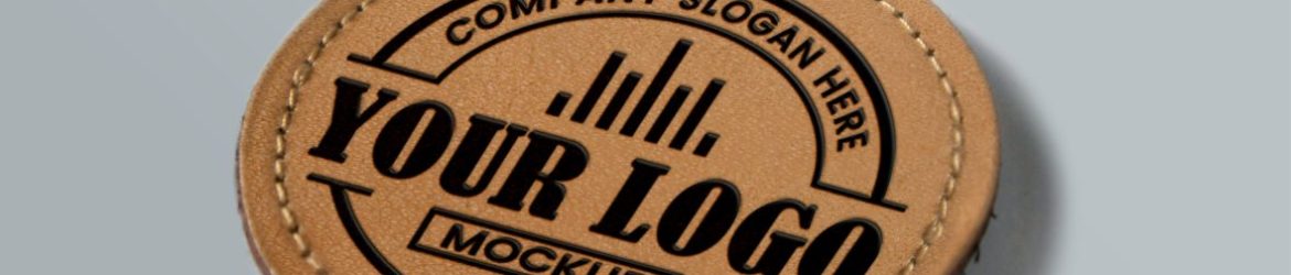 Round Leather Logo Mockup Round Leather Logo Mockup