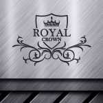 Royal Logo Concept Design With Crown Shape