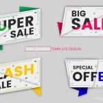 Sale banner template design vector image