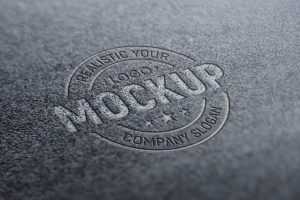 Sandpaper 3D Logo Mockup