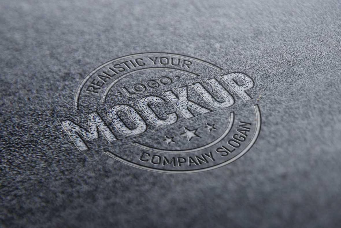 Sandpaper 3D Logo Mockup