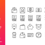 School Learning Icon Set