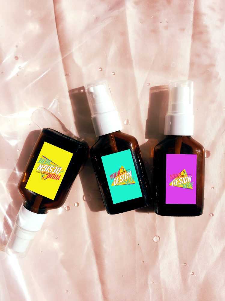 Serum Bottles Design Mockup