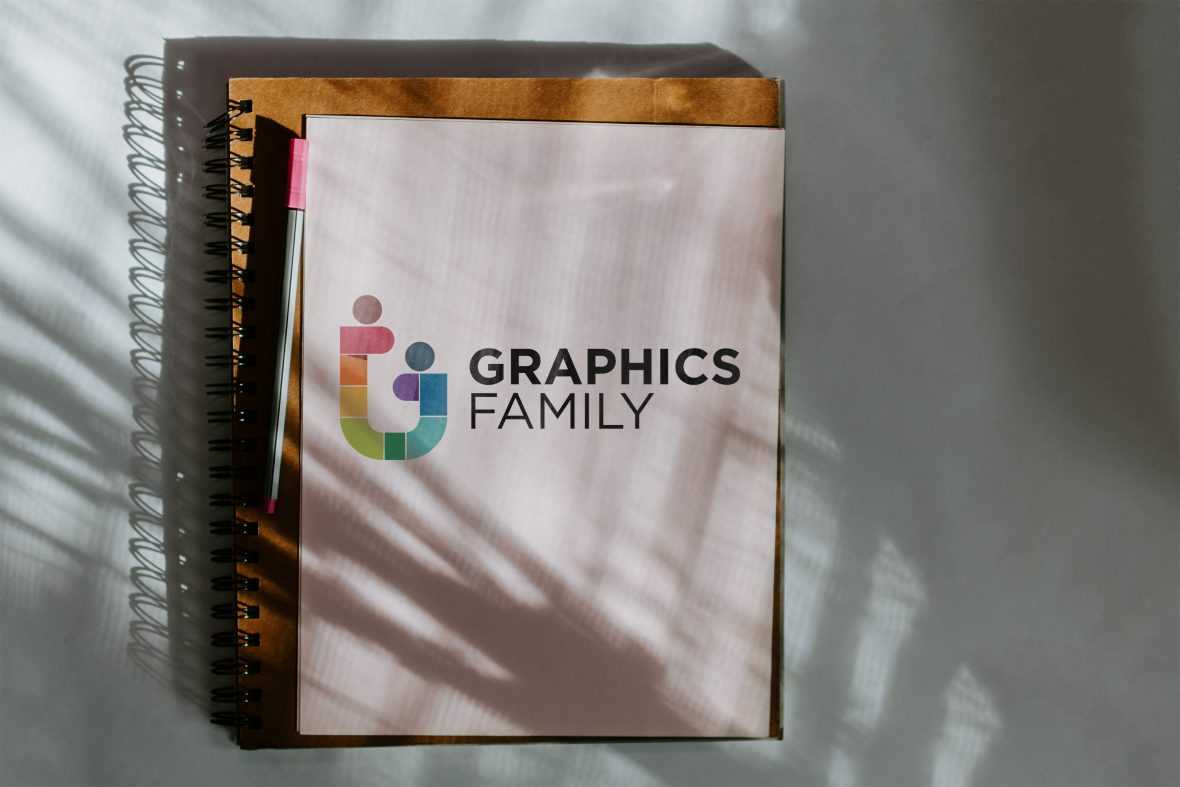 Shadow On Book Logo Mockup