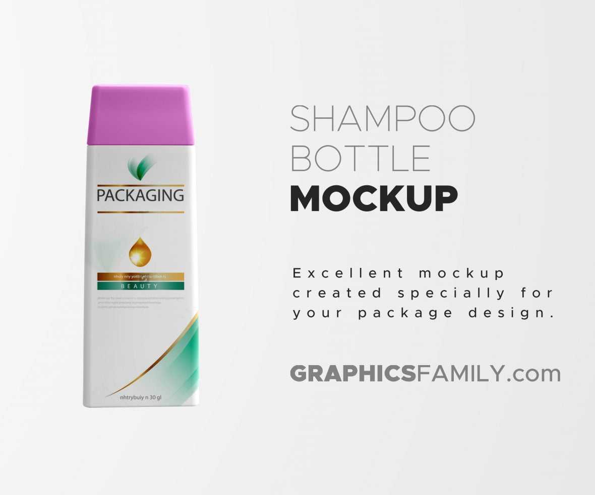 Shampoo Bottle Mockup