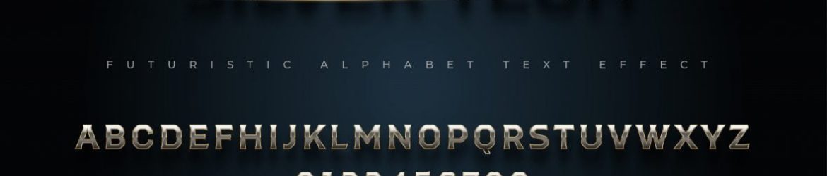 Shiny Silver Text Effect