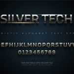 Shiny Silver Text Effect