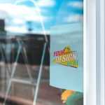 Shop Window paper Mockup