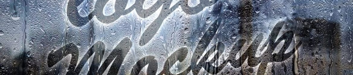 Signature Logo Mockup On Water Drop Glass Wall