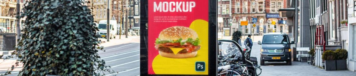 Signboard Poster Mockup