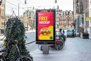 Signboard Poster Mockup