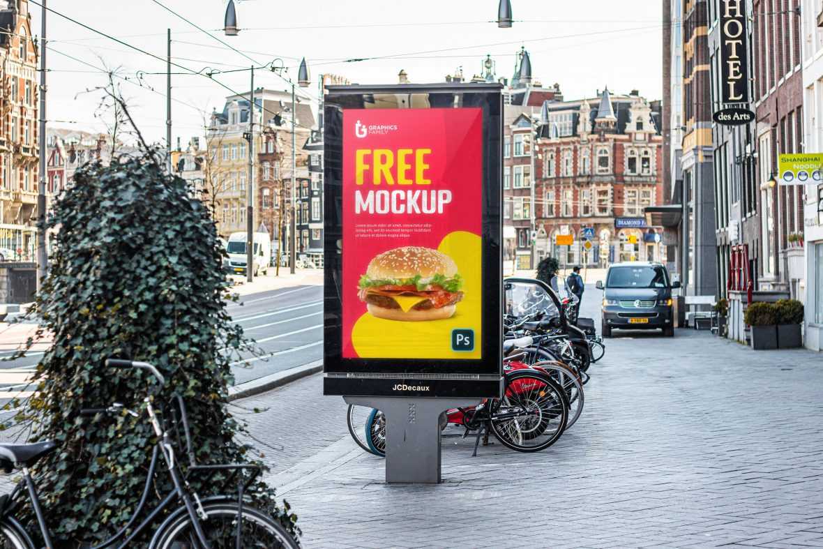 Signboard Poster Mockup