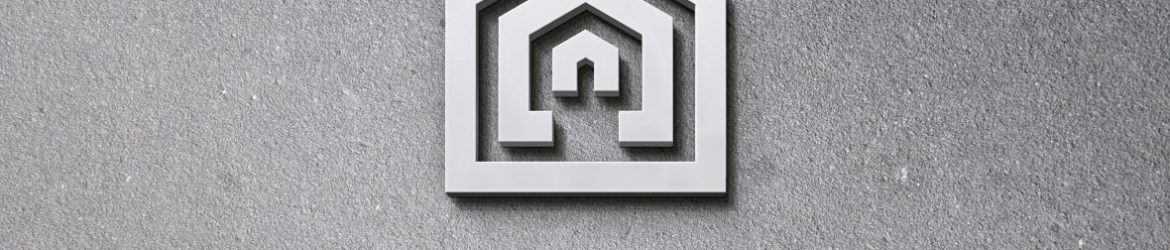 Silver 3D Logo Mockup On Plaster Wall