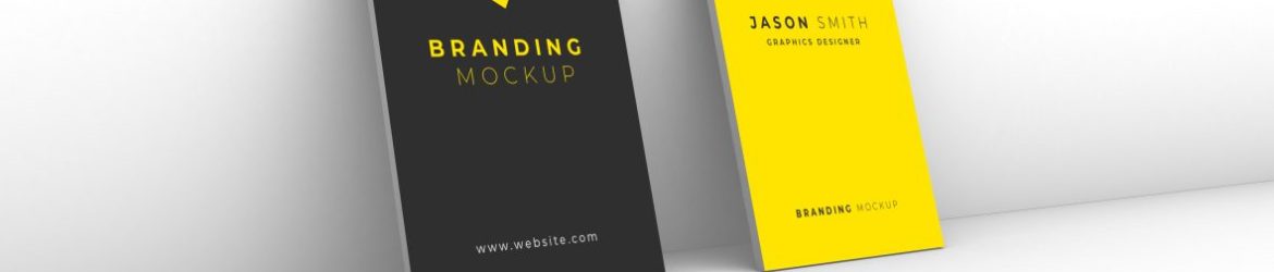 Simple 3D Business Card Mockup