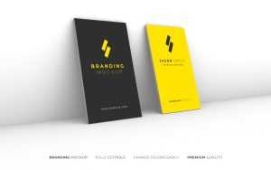 Simple 3D Business Card Mockup