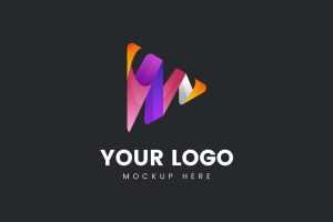 Simple 3D Logo Mockup