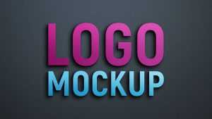 Simple and Modern 3D Logo Mockup