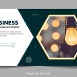 Simple Banner Template for Facebook Cover - Download Grátis Simple Banner Template for Facebook Cover